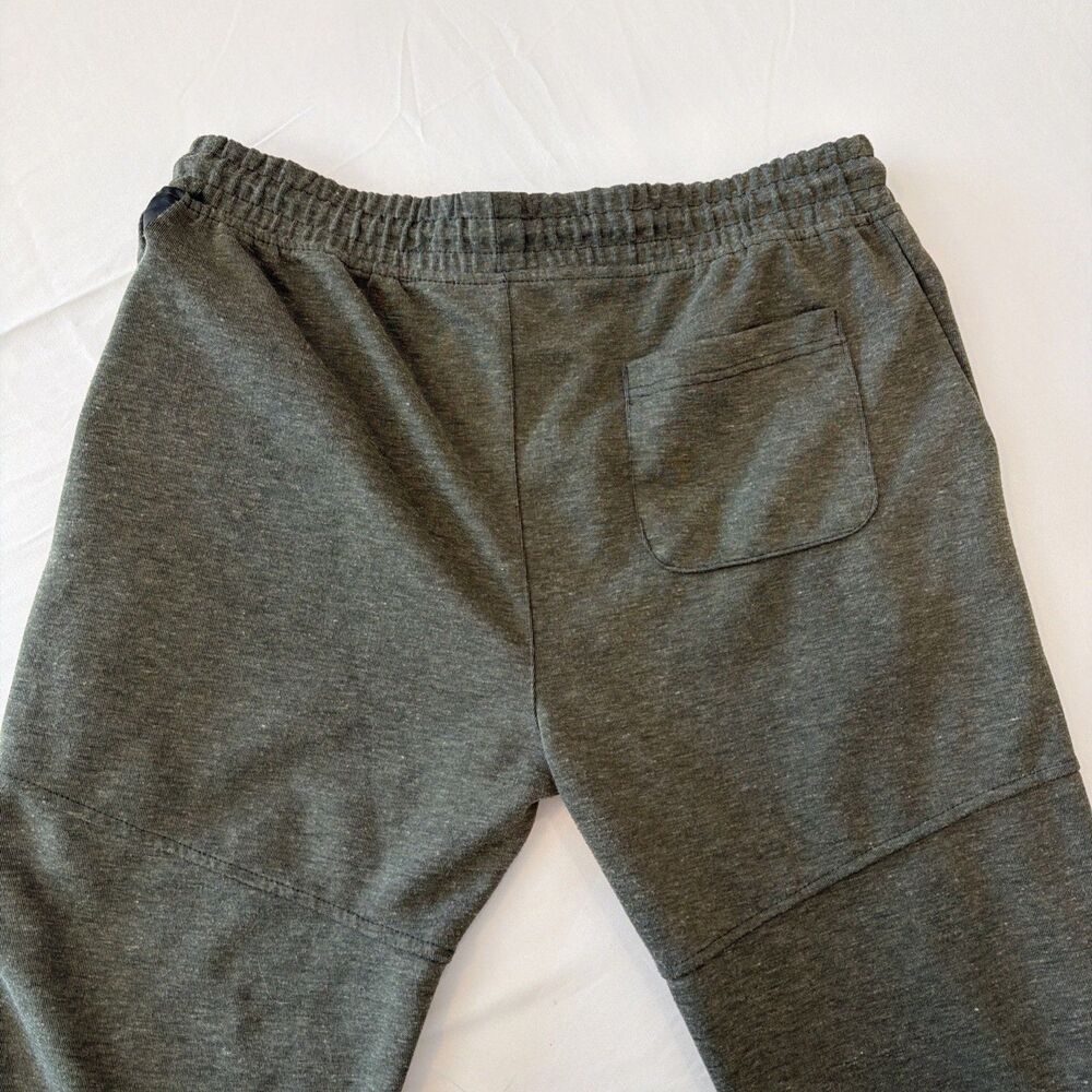 Burnside Men's Sz L Performance Jogger Pants Olive Green Army Zip Pocket BG8531 - Picture 16 of 16